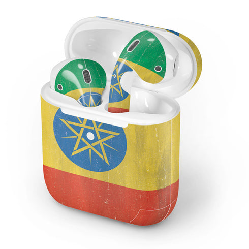 Ethiopia Flag Distressed Apple AirPods 2 Skin
